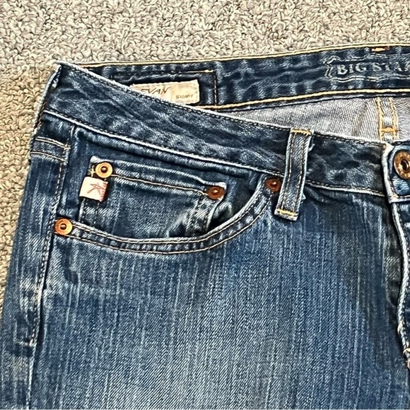 Big Star Jeans Womens 28 Blue Evan Skinny Capri Denim Cropped USA Stretch - Picture 6 of 12